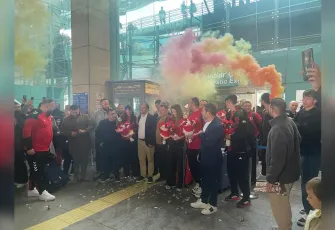 Dünya Şampiyonu Tekvando Milli Takımı Ankara’da Mehterle Karşılandı