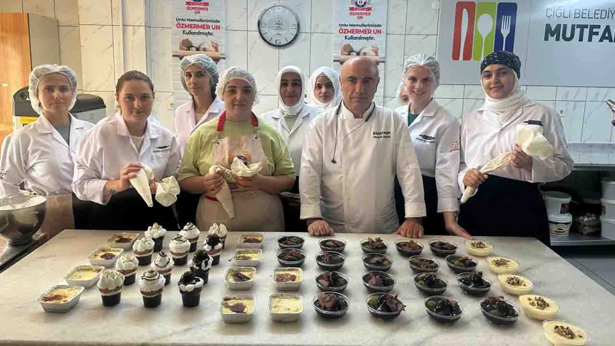 Çiğli’de istihdam garantili Pastacılık Kursu ilk dönemini tamamladı haberinin görseli