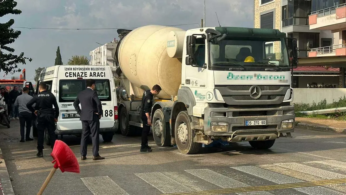 İzmir haber: Beton mikserinin çarptığı kadın hayatını kaybetti, torunu yaralandı haberinin görseli