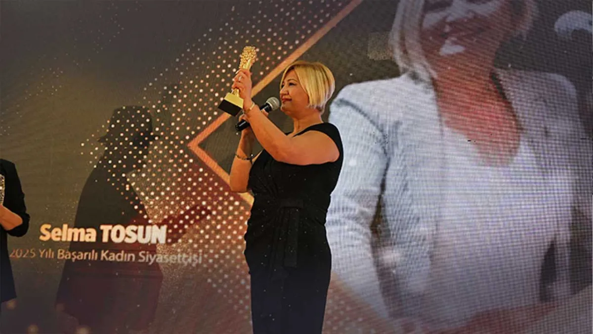 2025 yılı başarılı kadın siyasetçi ödülü Selma Tosun’a verildi haberinin görseli