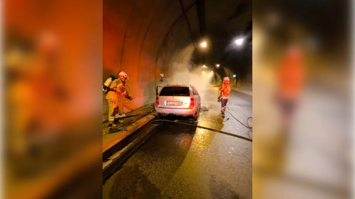 İzmir haber: Konak Tünelleri’nde araç yangını! haberinin görseli