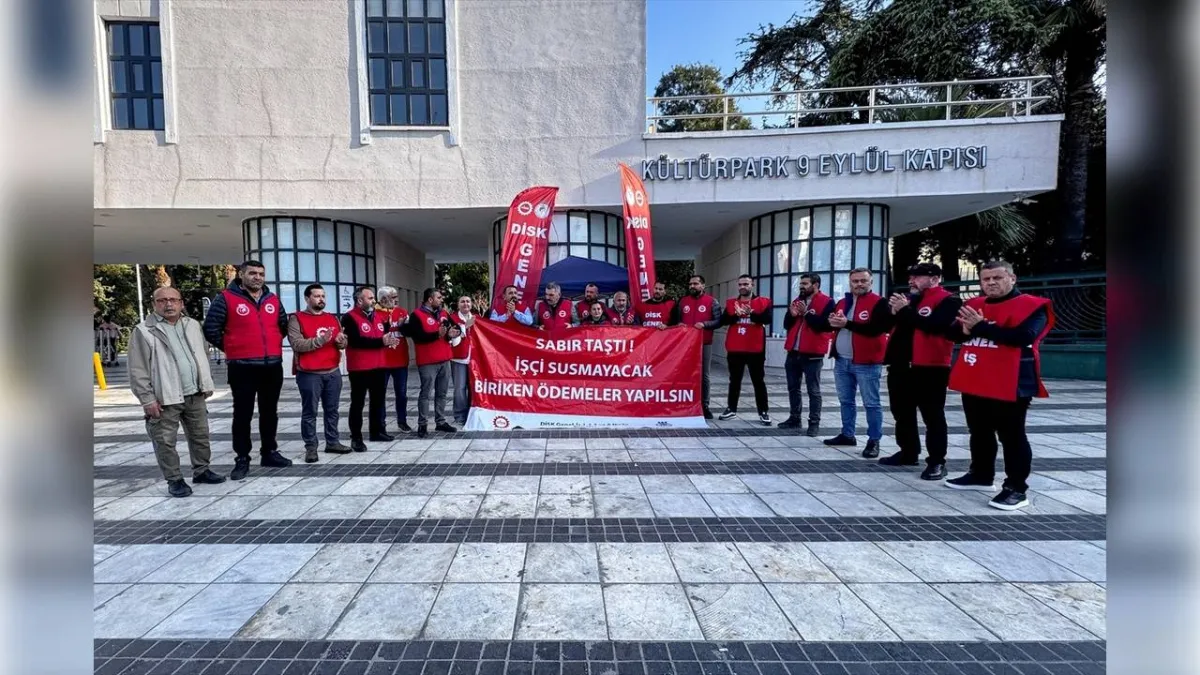 İZELMAN, İZENERJİ ve İZFAŞ çalışanları haklarını istiyor haberinin görseli