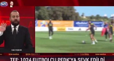 Sözcü TV yayınında büyük hata: Bahis haberi sırasında Fenerbahçe'nin idman görüntüsü kullanıldı