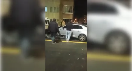 Babasına ait otomobille kazaya karışan evlat babasının verdiği tepkiye şok oldu!