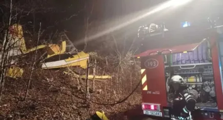 Orman Genel Müdürlüğü'ne ait uçak Hırvatistan'da düştü :1 şehit var