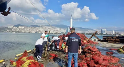 İzmir'de kaçak avlanan 27 ton midye ele geçirildi