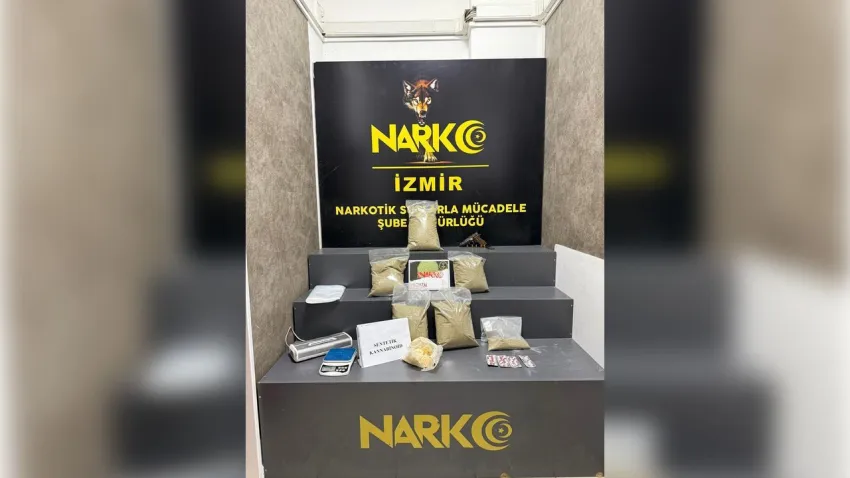 İzmir haber: Yapılan baskında yüklü miktarda uyuşturucu yakalandı