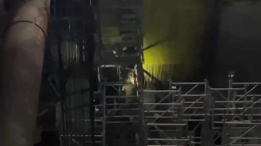 Beyoğlu'nda metro inşaatında çökme:1 ölü haberinin görseli