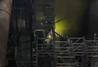 Beşiktaş'ta metro inşaatında çökme meydana geldi