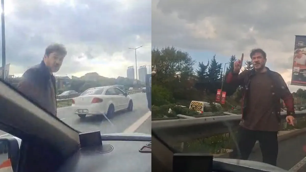 Trafikte yol verme kavgası: Aracın camlarını yumruklayan sürücü trafikten men edildi haberinin görseli