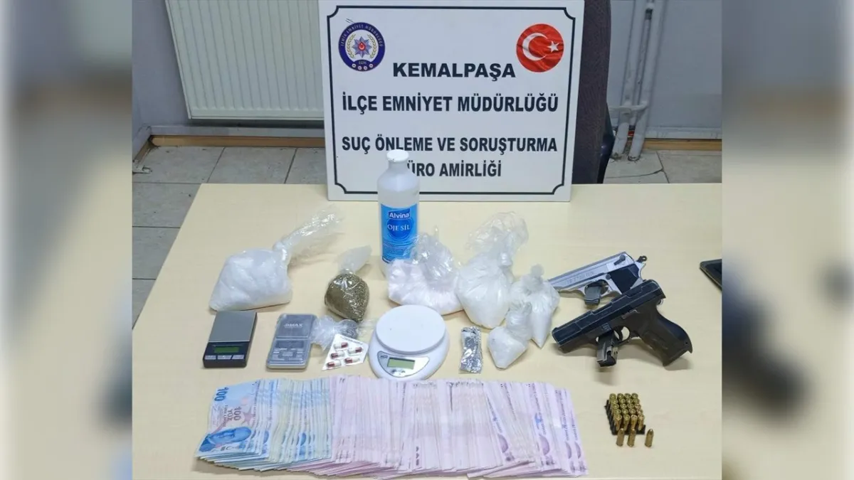 İzmir haber: Kemalpaşa'da yasaklı madde operasyonu! haberinin görseli