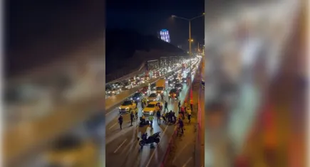 Kazaya müdahale eden polise motosiklet çarptı