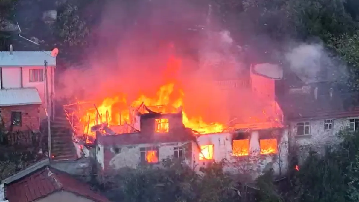 Bursa’da korkutan yangın: 2 katlı binadaki yangın 3 eve daha sıçradı haberinin görseli