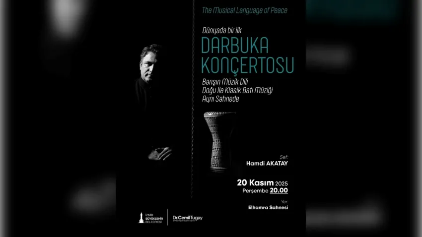 İzmir’de dünyada bir ilk: Darbuka solo konçerto sahnede
