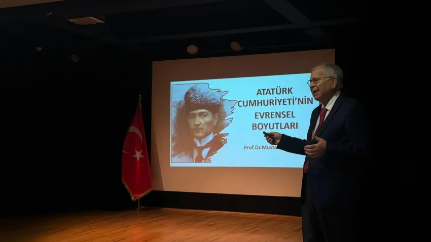 Prof. Dr. Mustafa Kaymakçı, Atatürk’ün anti-emperyalist ve evrensel mirasını anlattı haberinin görseli