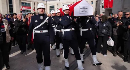 Hırvatistan'da düşen yangın uçağında şehit olan Pilot Bahar'a son veda
