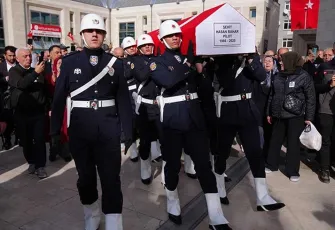 Hırvatistan'da düşen yangın uçağında şehit olan Pilot Bahar'a son veda