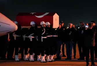 Hırvatistan’da düşen yangın uçağının şehidi Hasan Bahar’ın cenazesi İstanbul’a getirildi