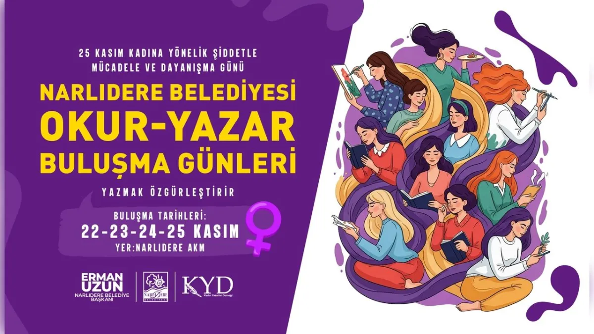 Narlıdere’de 4 günlük okur-yazar buluşması başlıyor haberinin görseli