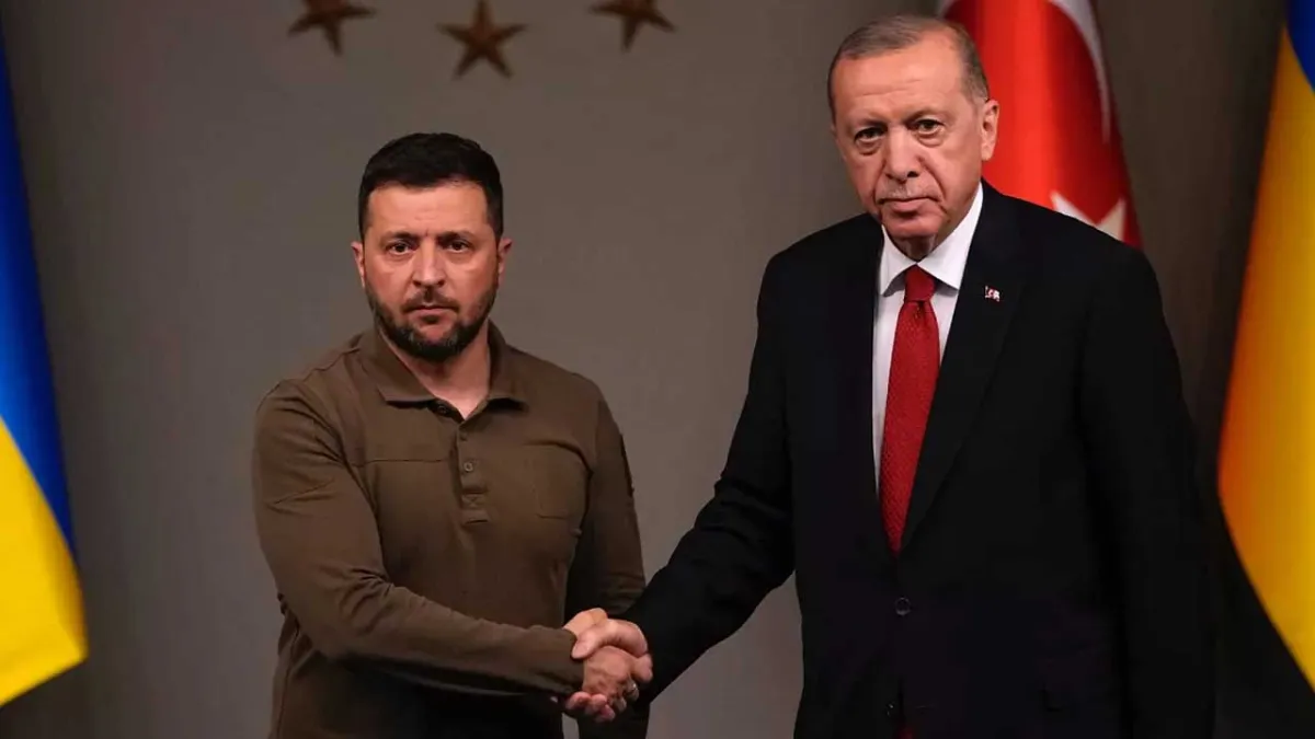 Cumhurbaşkanı Erdoğan, Zelenski görüşmesi başladı haberinin görseli