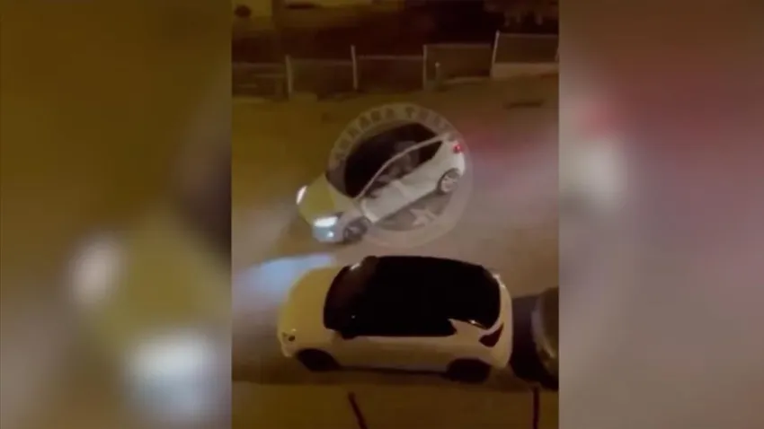 Ankara'da vatandaşın üzerine drift atan sürücü yakalandı haberinin görseli
