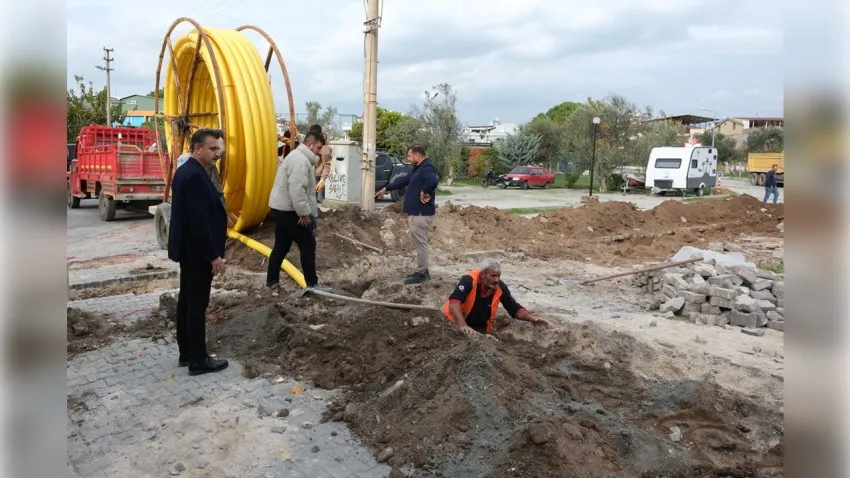 Dikili’de Doğal Gaz çalışmalarında 4'üncü etap başladı