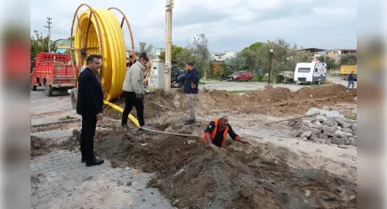 Dikili’de Doğal Gaz çalışmalarında 4'üncü etap başladı