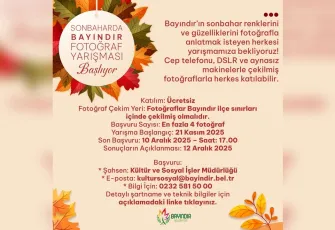 Bayındır’da sonbahar renkleri objektiflere yansıyacak