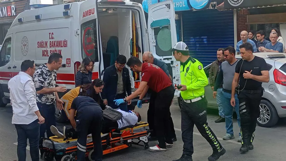 Gazi Bulvarı’nda kaza: Yaya hastanelik oldu haberinin görseli