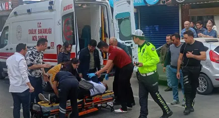 Gazi Bulvarı’nda kaza: Yaya hastanelik oldu