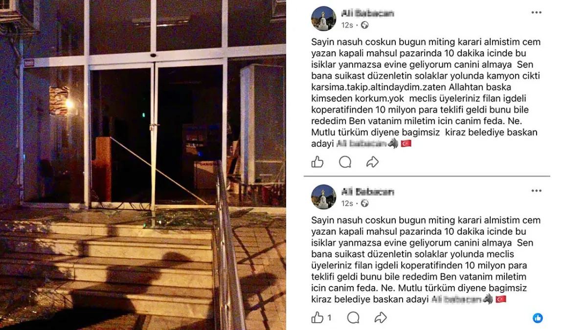 İzmir’de Kiraz Belediyesi’ne taşlı saldırı: Şüpheli gözaltında haberinin görseli