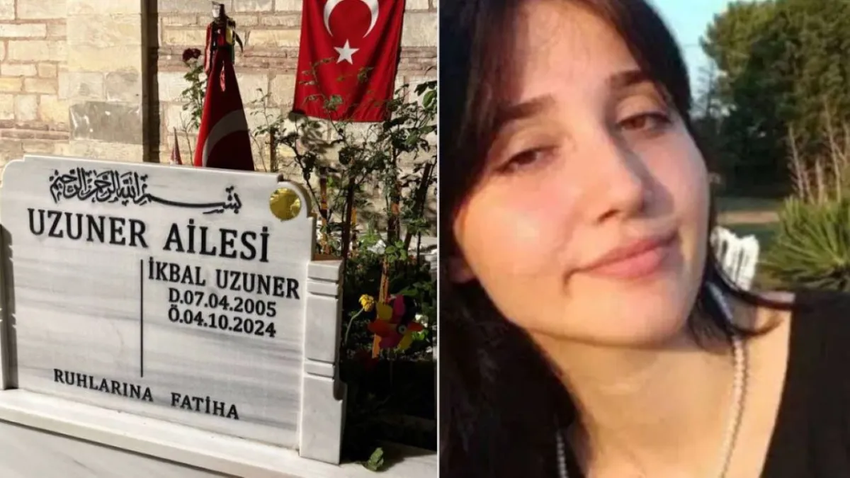 Katledilen İkbal Uzuner'in mezarı başında uygunsuz hareketlere 2 gözaltı haberinin görseli