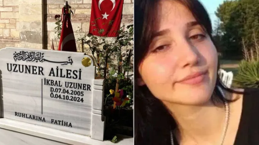 Katledilen İkbal Uzuner'in mezarı başında uygunsuz hareketlere 2 gözaltı haberinin görseli