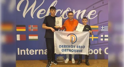 Bergama Dereköy EBSO Ortaokulu öğrencilerinden iki dünya ikinciliği 