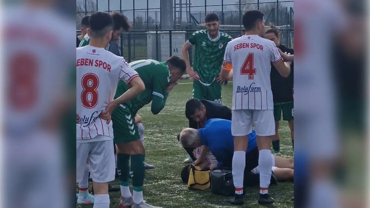 Bolu Amatör Kümede korkutan anlar: Orçun Taha bilincini kaybetti haberinin görseli