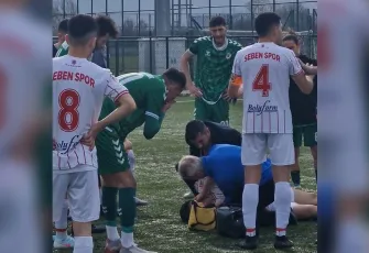 Bolu Amatör Kümede korkutan anlar: Orçun Taha bilincini kaybetti