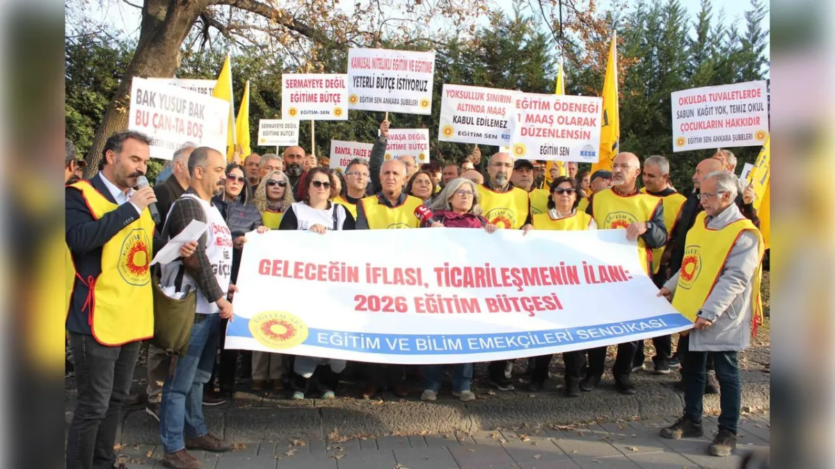 Eğitim-Sen: Eşitsizliği derinleştiren, halkı yoksullaştıran, eğitimi piyasalaştıran bir yıkım bütçesi haberinin görseli