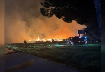 İzmir Menemen’de çöp depolama alanında yangın