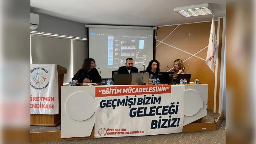 Özel sektör öğretmenlerinin çalışma koşulları ve hak mücadelesi bu çalıştayda haberinin görseli
