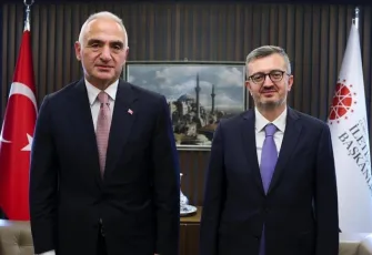 Bakan Ersoy ve Burhanettin Duran’dan Türkiye tanıtımında güç birliği: Kritik görüşme yapıldı