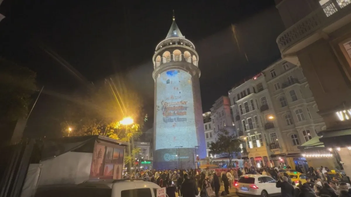 Galata Kulesi 24 Kasım’da ışıl ışıl! İstanbul’dan öğretmenler günü’ne görsel şölen haberinin görseli