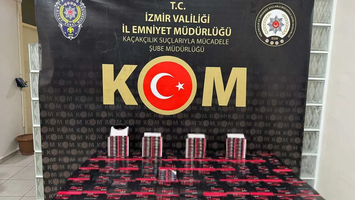İzmir merkezli operasyonda 15 milyon TL değerinde kaçak ve sahte ürün ele geçirildi haberinin görseli