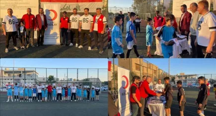 Kerkük’te gençler Türk Kızılay’la sahaya çıktı: Dostluk maçı ve spor desteği