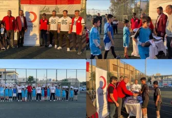 Kerkük’te gençler Türk Kızılay’la sahaya çıktı: Dostluk maçı ve spor desteği