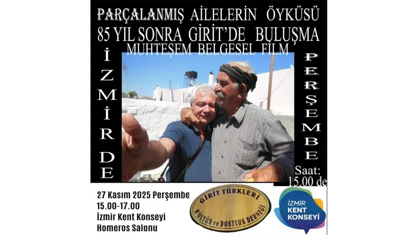 Mübadeleyle ayrılan aileler 85 yıl sonra Girit’te buluşuyor: Belgesel İzmir’de gösterimde haberinin görseli