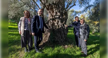 Başkan Tugay Beydağ’da kestane üreticileriyle buluştu