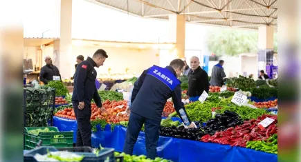 Narlıdere Kapalı Pazar’da denetim seferberliği