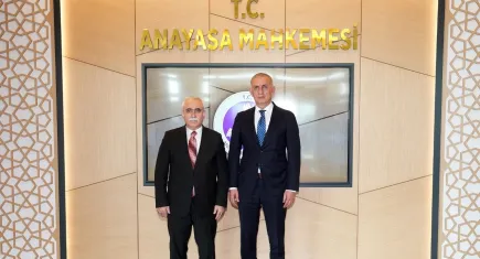 TFF Başkanı Hacıosmanoğlu, Anayasa Mahkemesi Başkanı Özkaya’yı ziyaret etti