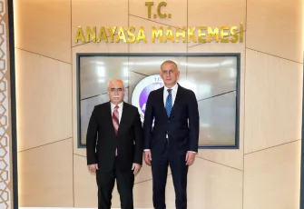 TFF Başkanı Hacıosmanoğlu, Anayasa Mahkemesi Başkanı Özkaya’yı ziyaret etti