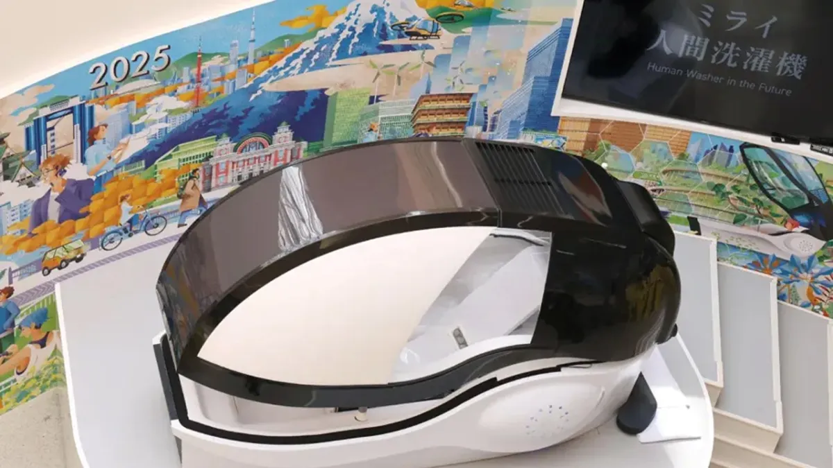 Bu da oldu: Çamaşır yıkar gibi insan yıkayacak! ‘İnsan yıkayıcısı’ Japonya’da satışa sunuldu haberinin görseli